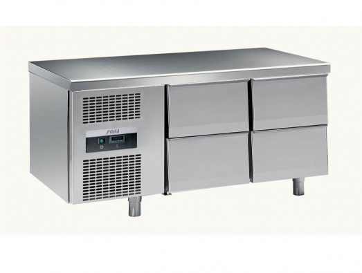 Sagi KSA4M Low level fridge counter - 4 drawers