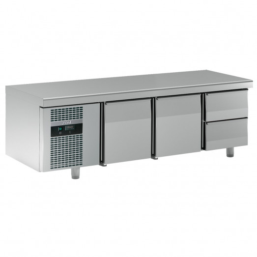 Sagi KSB2M Low level fridge counter - 2 drawers