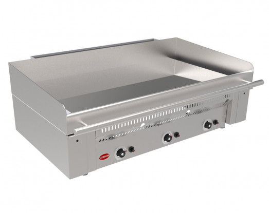 Mirror Zone 3 Heavy duty Gas chrome griddle - 3 Cooking zones