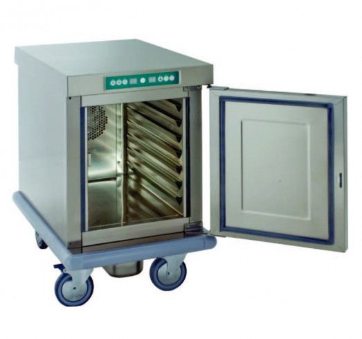 Emainox 8110111 - 7 x 2/1gn Mobile Undercounter fan assisted heated holding cabinet - with humidity