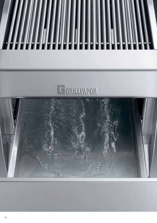 Arris Grillvapor GV819 gas radiant chargrill with Plumbed In water tray system