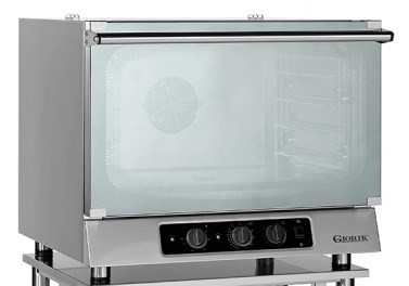 Giorik MR42X  4 x 600 x 400mm tray electric convection oven with humidity & 2 speed fan