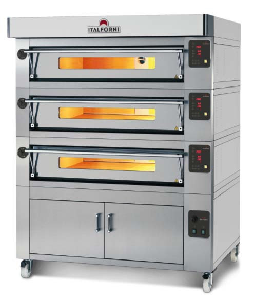 Italforni ES8-3 Heavy duty Triple deck electric pizza oven - 18 x 12" Pizzas