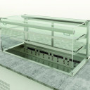 Emainox Elegance 8046902HC  4 x 1/1gn Grab & Go Drop In 2 Tier Refrigerated display + Dolewell base
