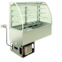 Emainox Lux 8047202LUXHC 4 x 1/1gn Grab & Go Drop In 3 Tier Refrigerated display + Dolewell base with air curtain