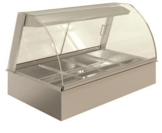 Emainox Mall 8046302 - 4 Zone Drop In Heated Serve over display with humidity