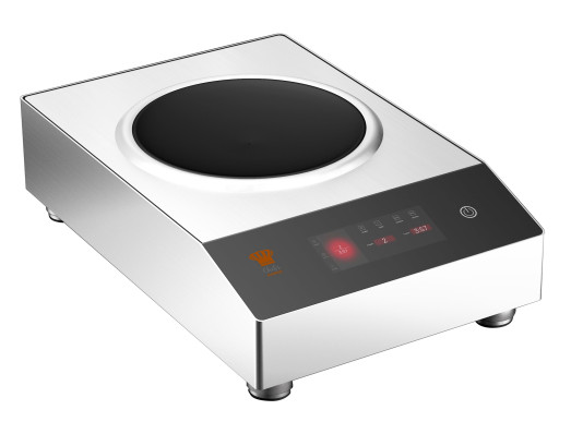 Chefsrange BEEK600W - 5.0 Kw Counter top Wok Induction Hob  with touchscreen controls