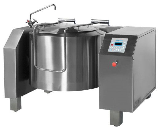 Baratta BEMT-100R - 100 ltr Elec' High temperature Direct heat tilting kettle with stirrer and Touchscreen programmable controls