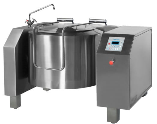 Baratta PRAF-500  500 Ltr  Cook/Chill Elec InDirect heat tilting kettles with stirrer & Touchscreen programmable controls