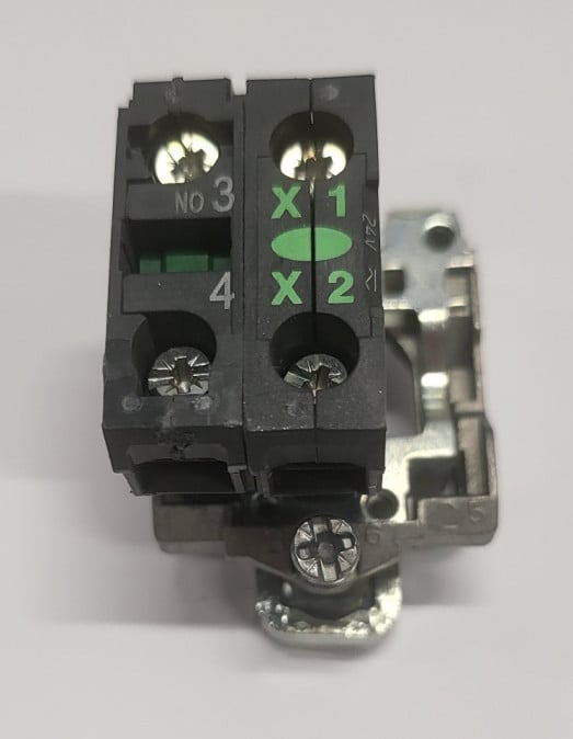 Italforni  86125013 Green push button switch assembly